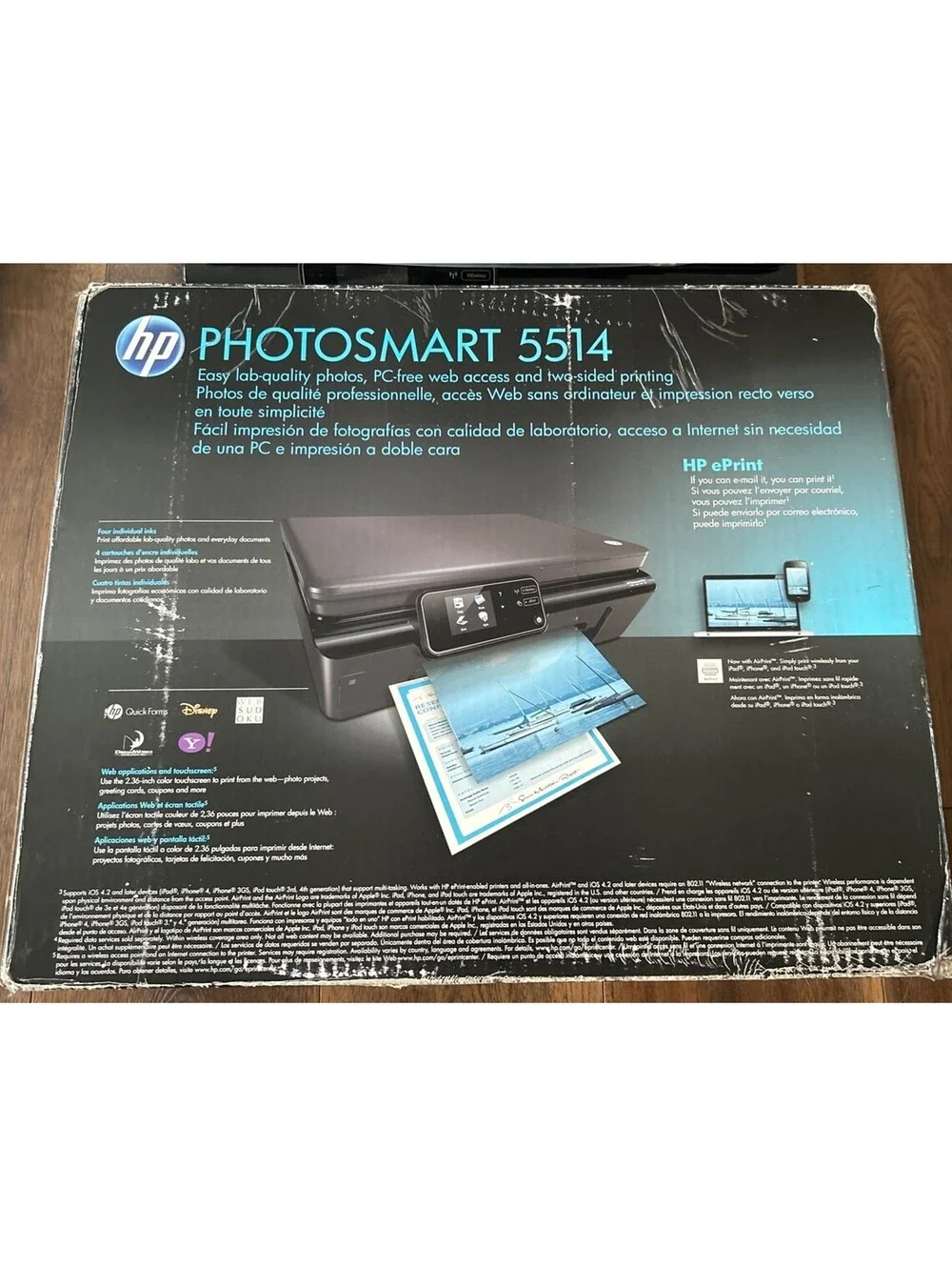 HP Photosmart 5514 Wireless Printer  New Open Box